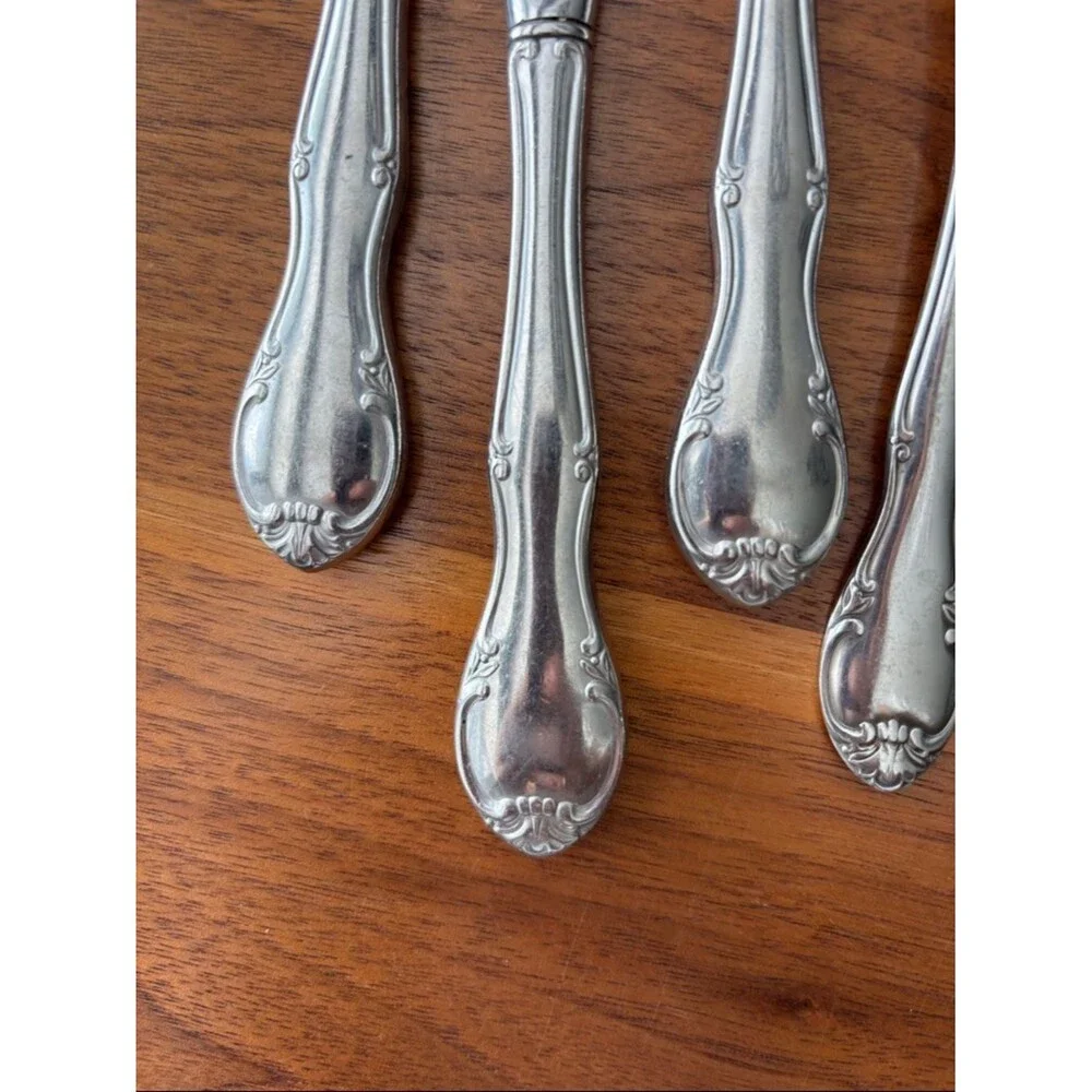 Gorham Musette Stainless Gorhamcraft Glossy Silverware Flatware Set 22 Piece
